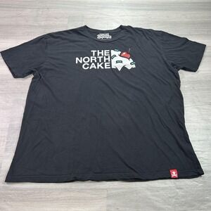 Johnny Cupcakes Shirt Mens 3XL Black The North Cake Funny Parody Graphic Tee